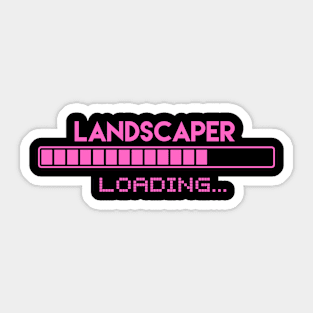 Landscaper Loading Sticker